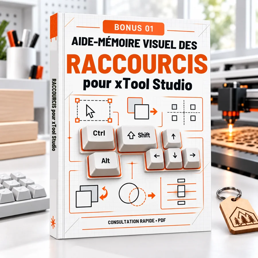 Bonus 1: Aide-mémoire visuel des raccourcis clavier de xTool Studio