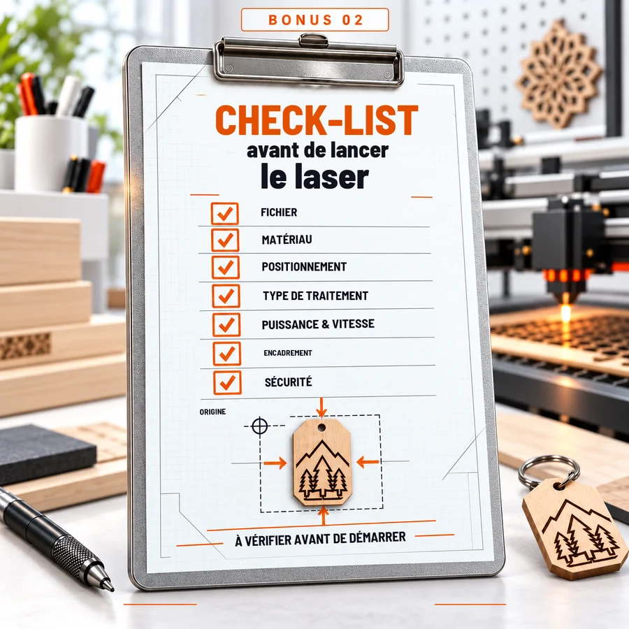 Bonus 2 : Check-list avant de lancer le laser